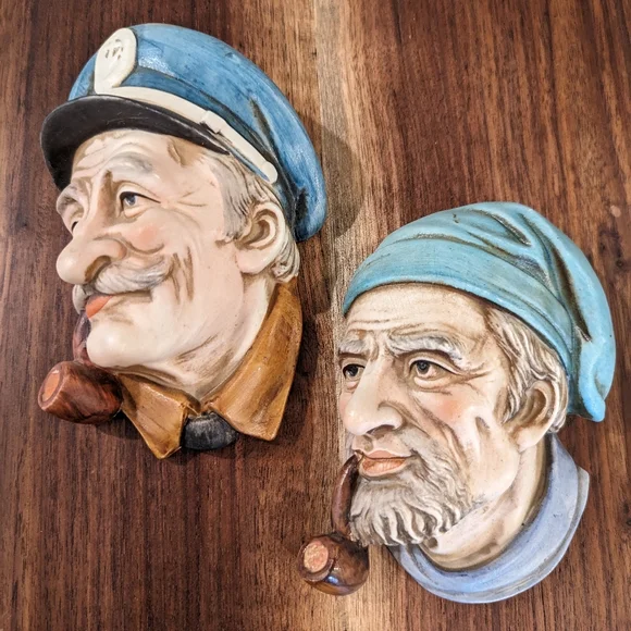 Lefton Japan ceramic heads - Picture 1 of 8